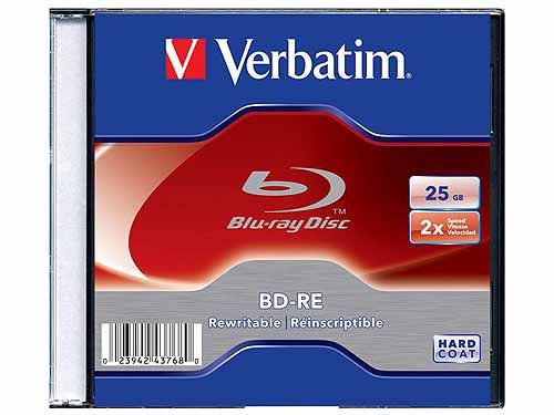 Verbatim BD-RE 25GB 2x, 1er Jewelcase (43614) Verbatim BD-RE 25GB 2x, 1er Jewelcase (43614)