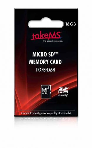 takeMS SD MicroSD Card 16GB SDHC (class 4) retail (88646) takeMS SD MicroSD Card 16GB SDHC (class 4) retail (88646)